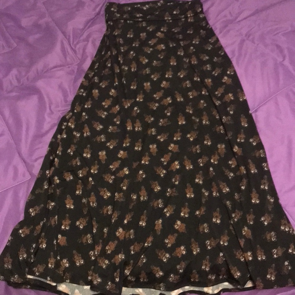 LulaRoe Owl Maxi Skirt